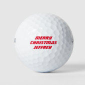 Balles De Golf Boule de golf personnalisée, Joyeux Noël (Devant)