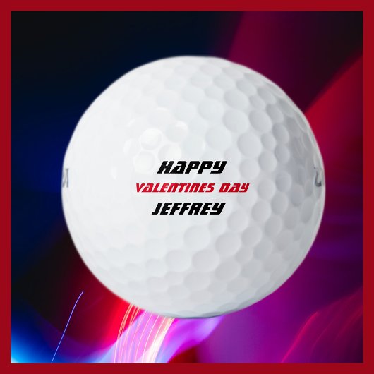 Balles De Golf Boule de golf personnalisée, Saint Valentin