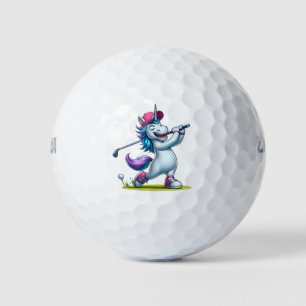 Balles De Golf Boule de golf personnalisée Unicorn Girl