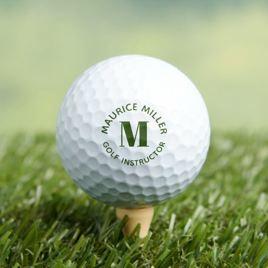 Balles De Golf Boule de golf sur mesure pour instructeur de golf (T-shirt Insitu)