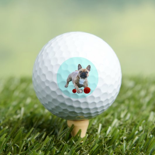 Balles de golf bouledogue français (T-shirt Insitu)