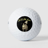 Balles De Golf Bouledogue français Cylindre Nouvel An (Devant)