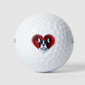 Balles De Golf Bouledogue Français Mignon Frenchie Amoureux des C