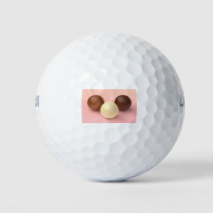 Balles De Golf Boules de chocolat blanc, lait et noir