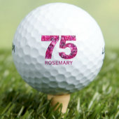 Balles De Golf Boules de golf 75e anniversaire moderne 75 initial