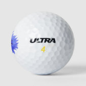 Balles De Golf Boules de golf avec fleur bleue (Logo)