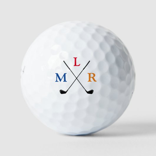 Balles De Golf Boules de golf avec trois lettres initiales (Devant)