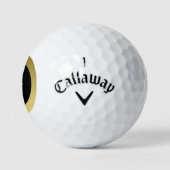 Balles De Golf Boules de golf Black & Gold sur mesure (Logo)