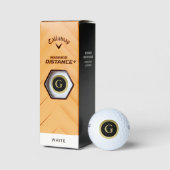 Balles De Golf Boules de golf Black & Gold sur mesure (Emballage)