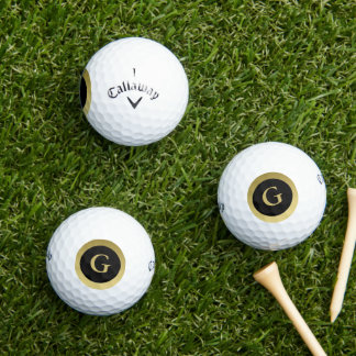 Balles De Golf Boules de golf Black & Gold sur mesure