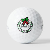 Balles De Golf Boules de golf cadeau de Noël, personnalisées (Recto)