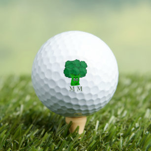 Balles De Golf Boules de golf Conception de Brocoli Monogrammé