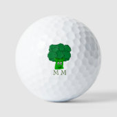Balles De Golf Boules de golf Conception de Brocoli Monogrammé (Recto)
