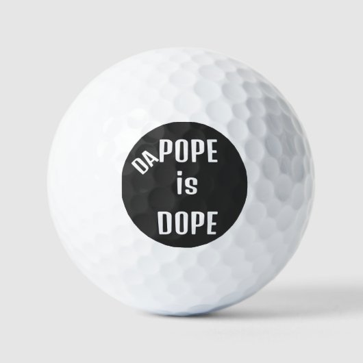 Balles De Golf Boules de golf DA Pope est Dope (Recto)