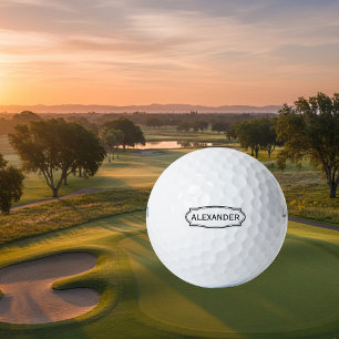 Balles De Golf Boules de golf de nom personnalisé avec cadre de b