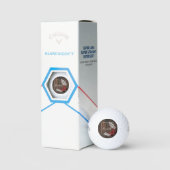 Balles De Golf Boules de golf de papillon rouge rustique (Conditionnement)