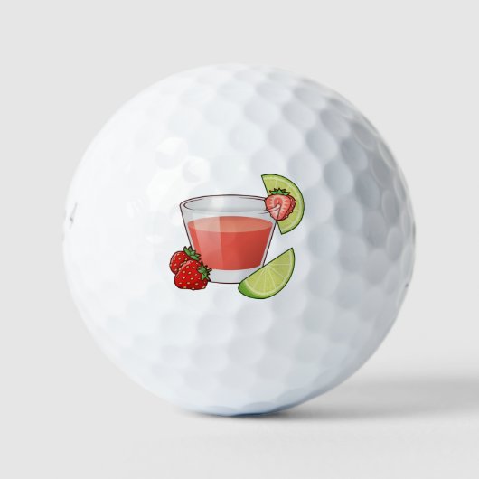 Balles De Golf Boules de golf de Strawberry Daiquiri (Devant)
