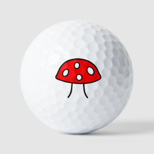 Balles De Golf Boules de golf des Champignons rouges