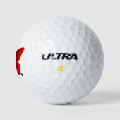 Balles De Golf Boules de golf des papillons rouges (Logo)