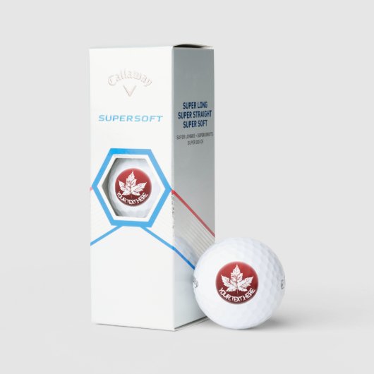 Balles De Golf Boules de golf du Canada personnalisées Cadeaux de (Conditionnement)