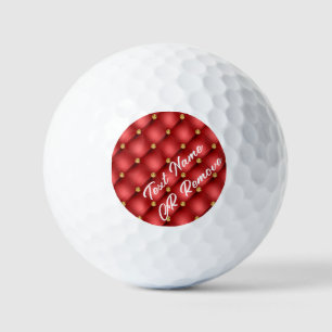 Balles De Golf Boules de golf en Or Rouge Diamant Tufté
