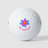 Balles De Golf Boules de golf Fleur Lumineuse Personnalisées (Devant)