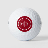 Balles De Golf Boules de golf Monogram Cool moderne (Devant)