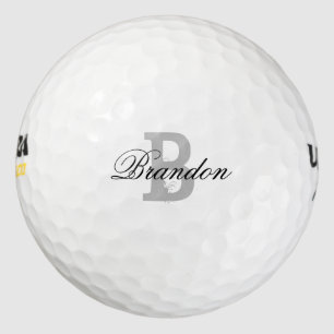 Balles De Golf Boules de golf monogram pour hommes et femmes