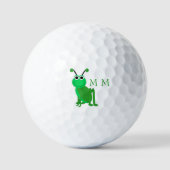 Balles De Golf Boules de golf Monogramme Grasshopper Design (Recto)