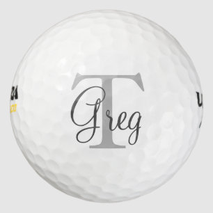 Balles De Golf Boules de golf Monogramme personnalisées  Initiale