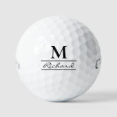 Balles De Golf Boules de golf monogrammées - Logo/Nom Personnalis (Recto)