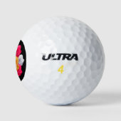 Balles De Golf Boules de golf Motif Rose en fleurs (Logo)