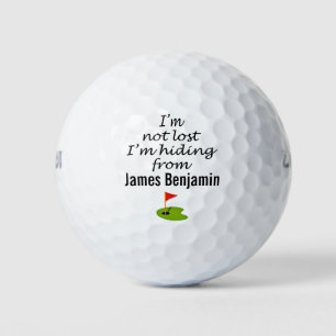 Balles De Golf Boules de golf perdues Blagues Personnalisable