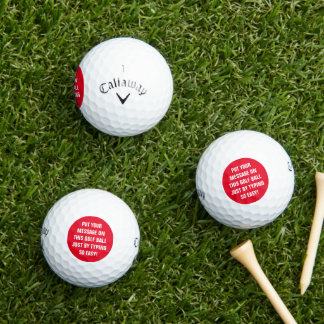 Balles De Golf Boules de golf personnalisées