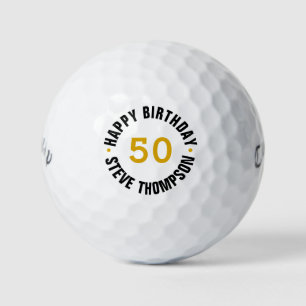 Balles De Golf Boules de golf personnalisées 50e anniversaire