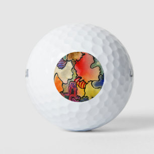 Balles De Golf Boules de golf personnalisées Abstraites "Mite and