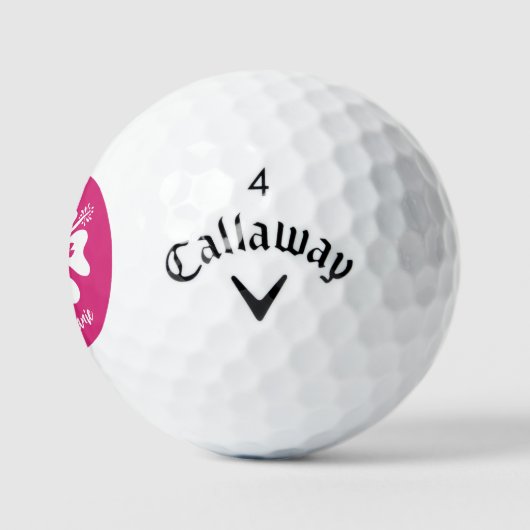 Balles De Golf Boules de golf personnalisées avec fleur d'Hibiscu (Logo)