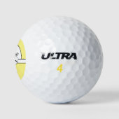 Balles De Golf Boules de golf personnalisées citron jaune et blan (Logo)