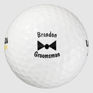 Balles De Golf Boules de golf personnalisées de Groomsman Bowtie