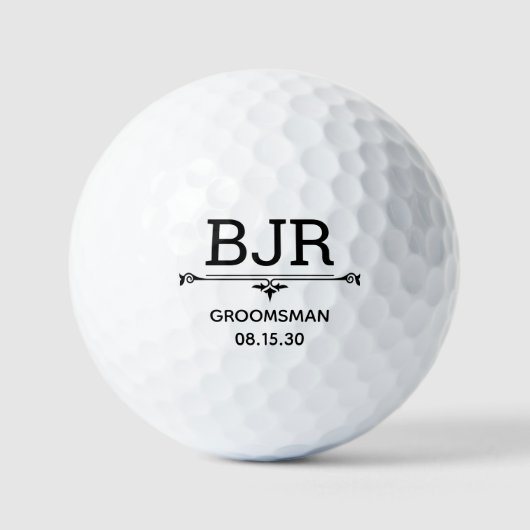 Balles De Golf Boules de golf personnalisées Groomsman (Recto)
