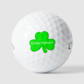 Balles De Golf Boules de golf personnalisées Lucky Shamrock (Recto)