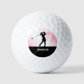 Balles De Golf Boules de golf pour femmes personnalisées (Recto)