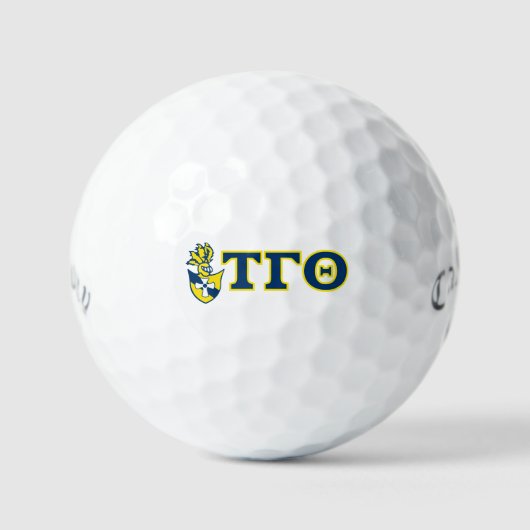 Balles De Golf Boules de golf sur mesure avec TG Crest & Lettres (Recto)