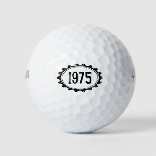 Balles De Golf Boules de golf vintages avec année de naissance pe