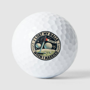 Balles De Golf Boules perdues quand mariées Drôle des paroles G