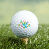 Balles De Golf Bouquet d'aquarelle multicolore (T-shirt Insitu)