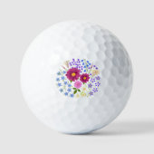 Balles De Golf Bouquet de fleurs avec boules de golf Dahlia (Recto)