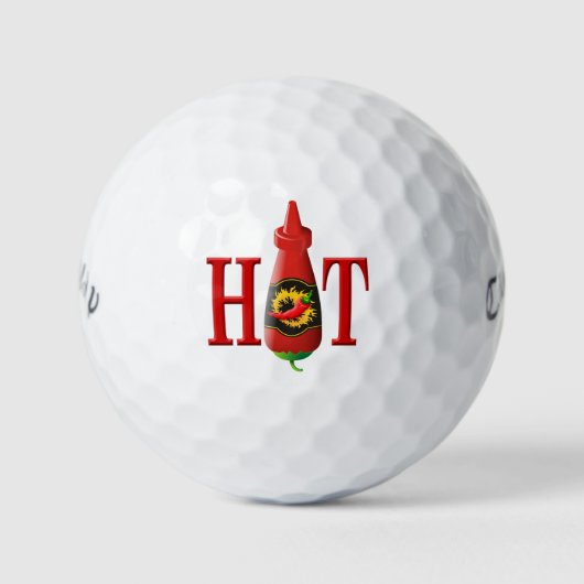 Balles De Golf Bouteille de sauce chaude (Devant)