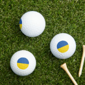 Balles De Golf Bouton du drapeau de l'Ukraine (Herbe in situ)
