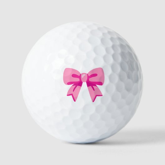 Balles De Golf Bow rose (Recto)